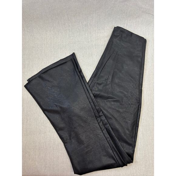 Commando women’s black Faux Leather Flare Crop legging size small slimming - Picture 6 of 12